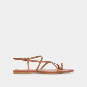 KESHA SANDALS COGNAC LEATHER Motion Control Feature
