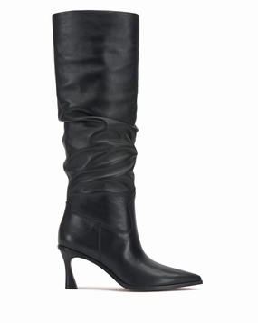 Kindre Extra Wide Calf Slouchy Knee High Boot Anatomical Shape Tech Statement flair
