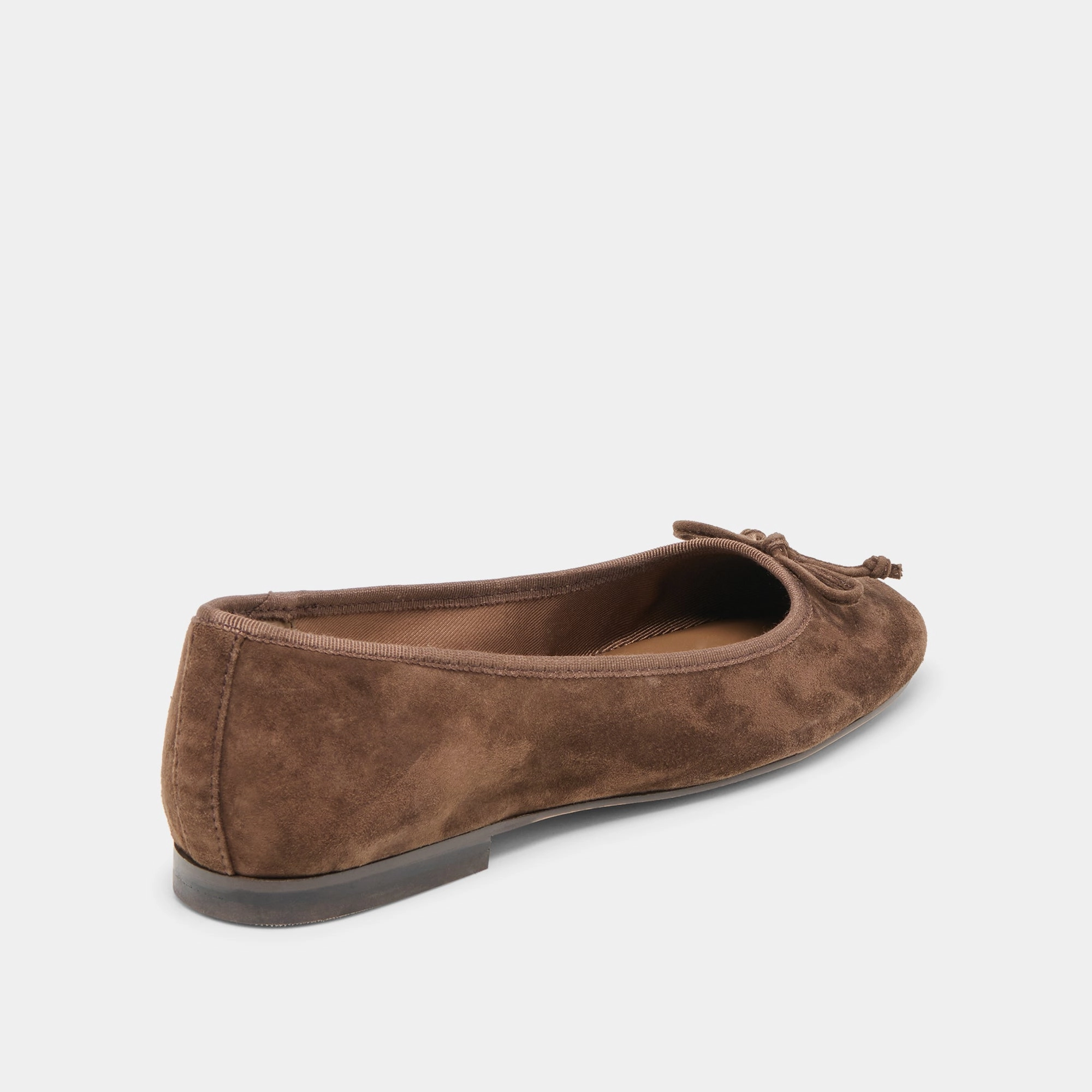 most school Anti - odor RITLA BALLET FLATS DK BROWN SUEDE
