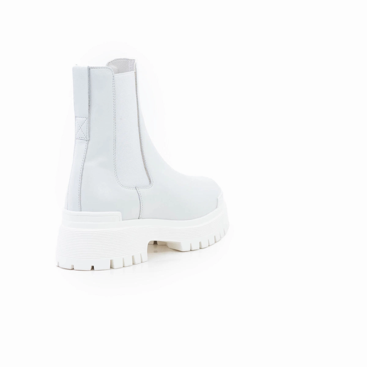 Thick sole Kirby White Leather/White Sole