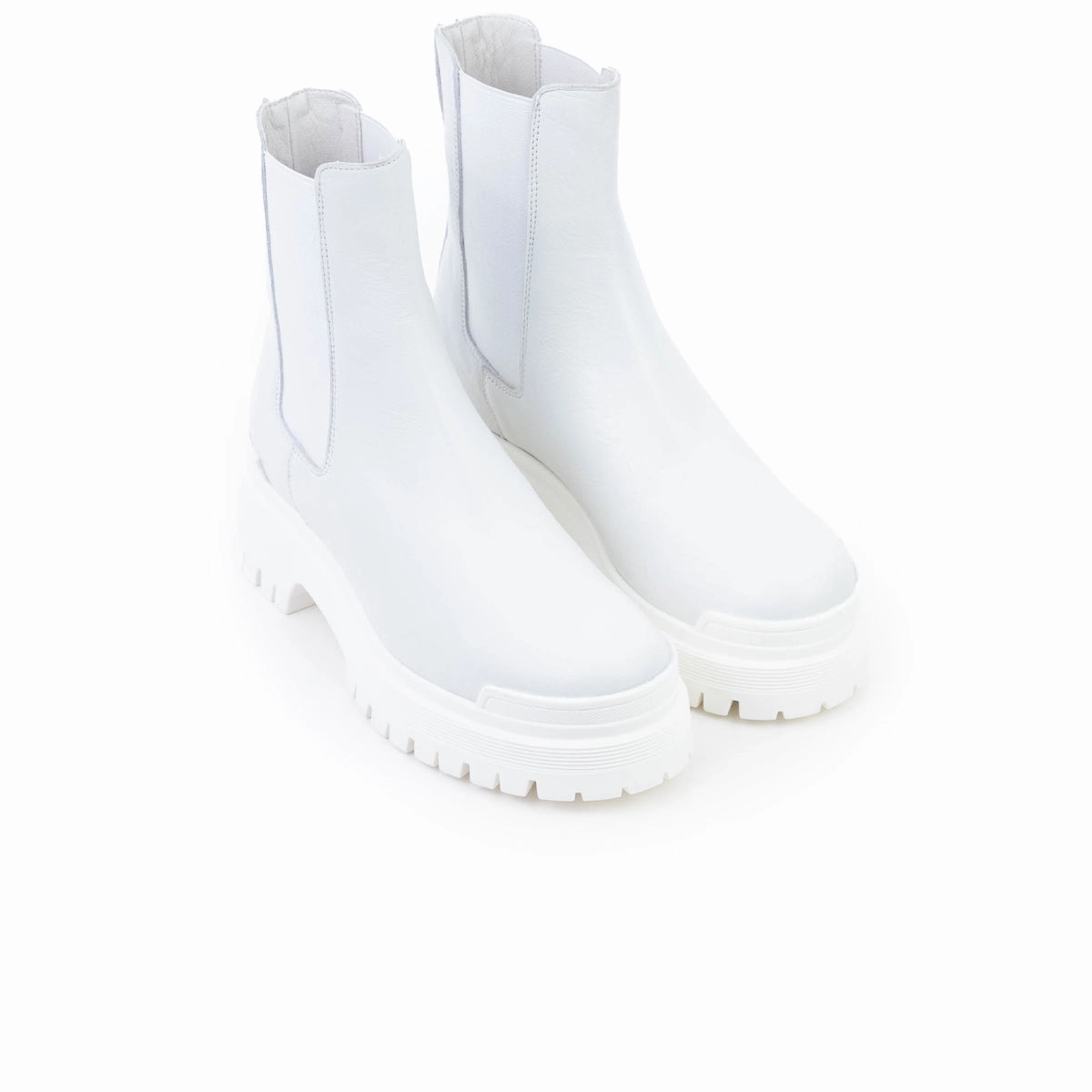 Smooth Style Reinforced Form Nature Lover Kirby White Leather/White Sole