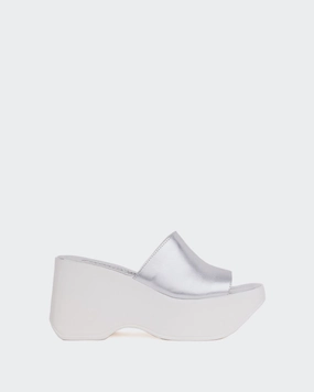 Klum Silver Leather Short Smart cushioning