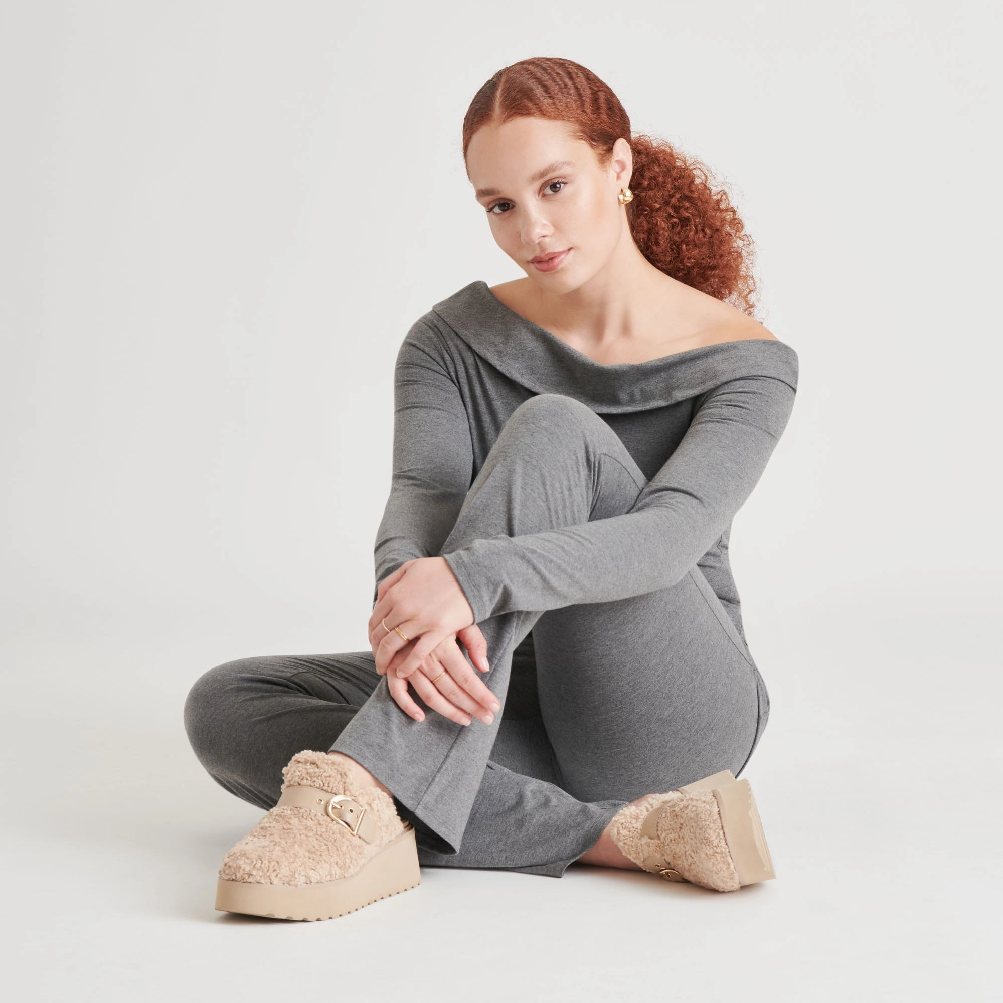 LELANI PLUSH FLATS NATURAL PLUSH loafers least waterproof