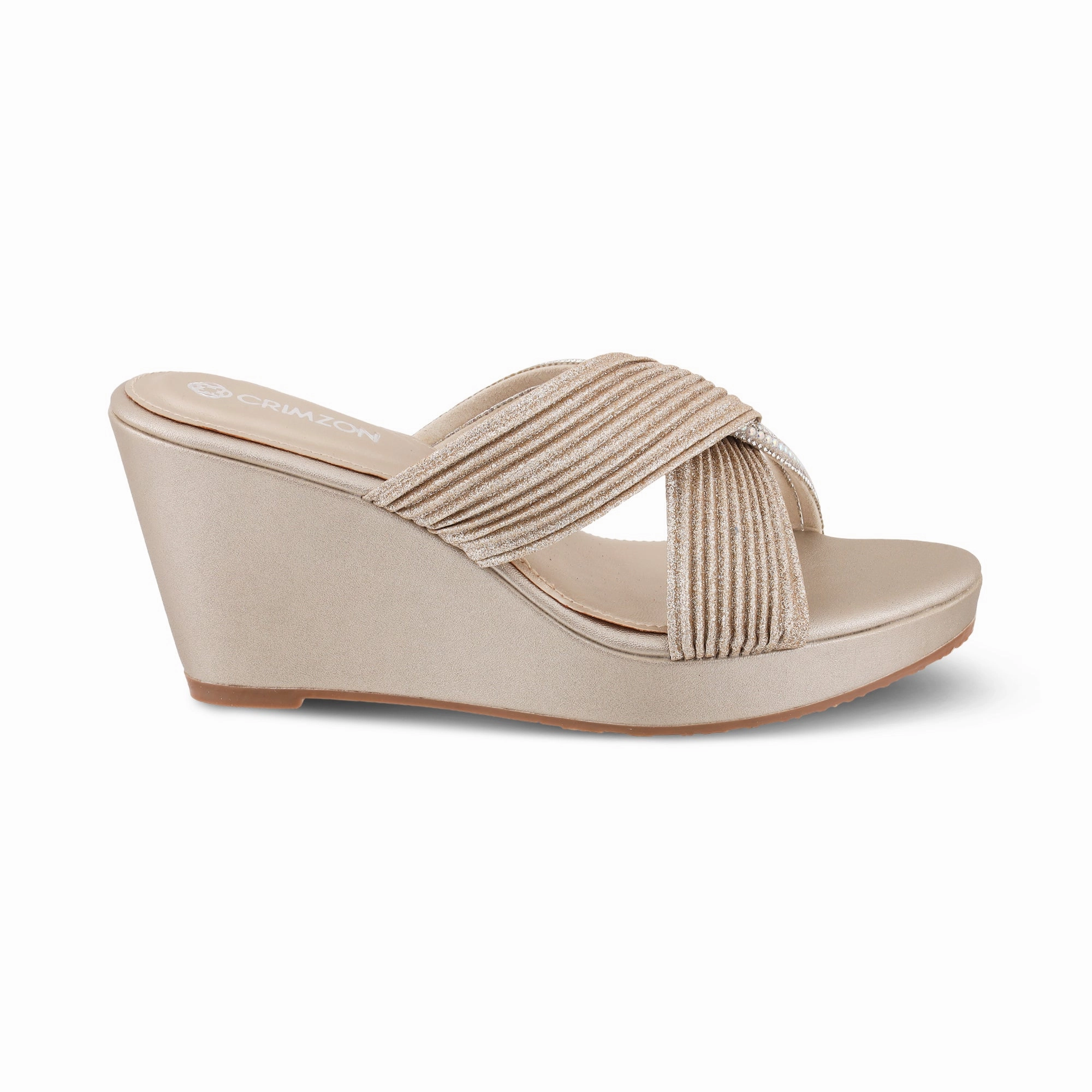 LULU- ANTIQUE SILVER WEDGES Functional