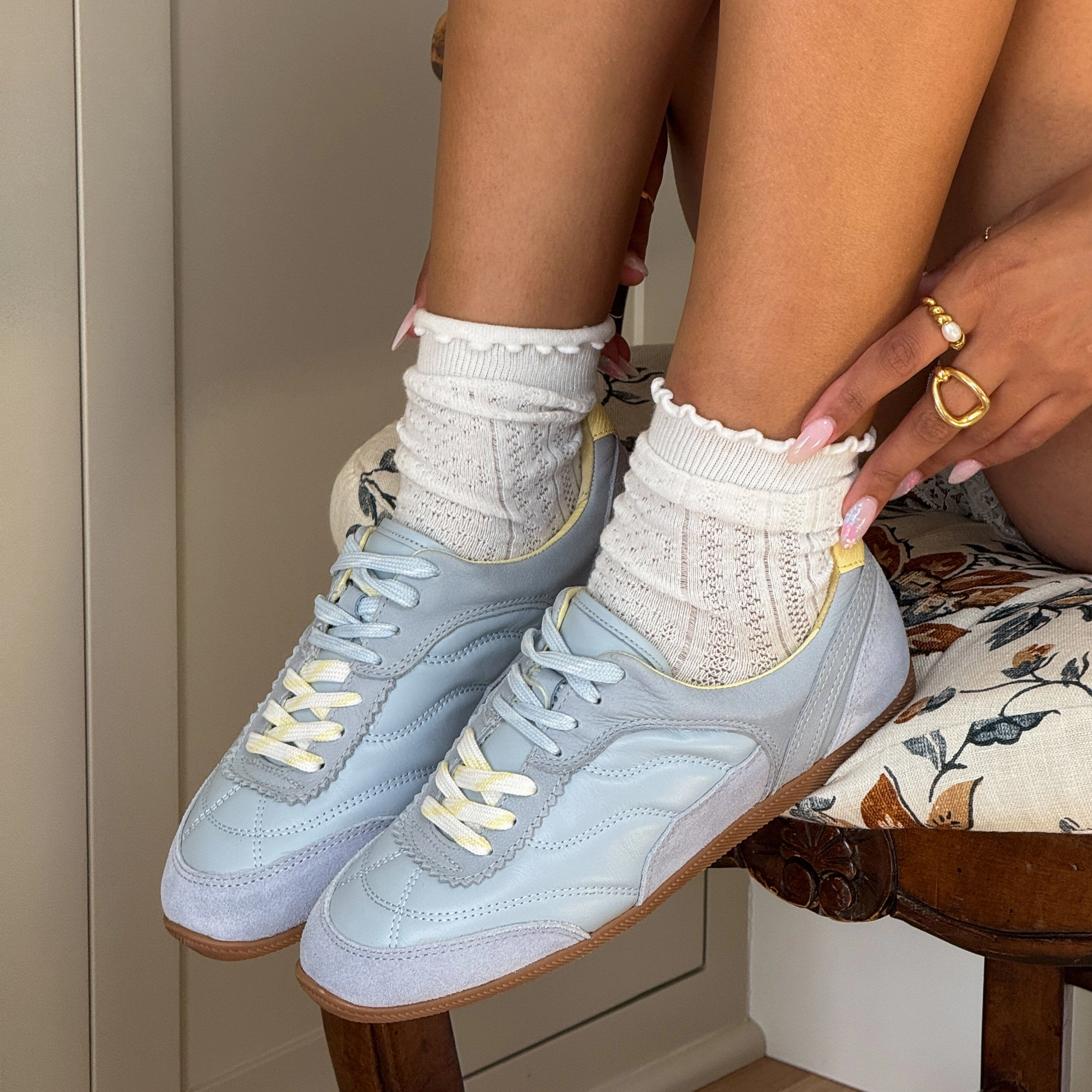 Important Quick piece LAINI SNEAKERS BLUE MULTI LEATHER