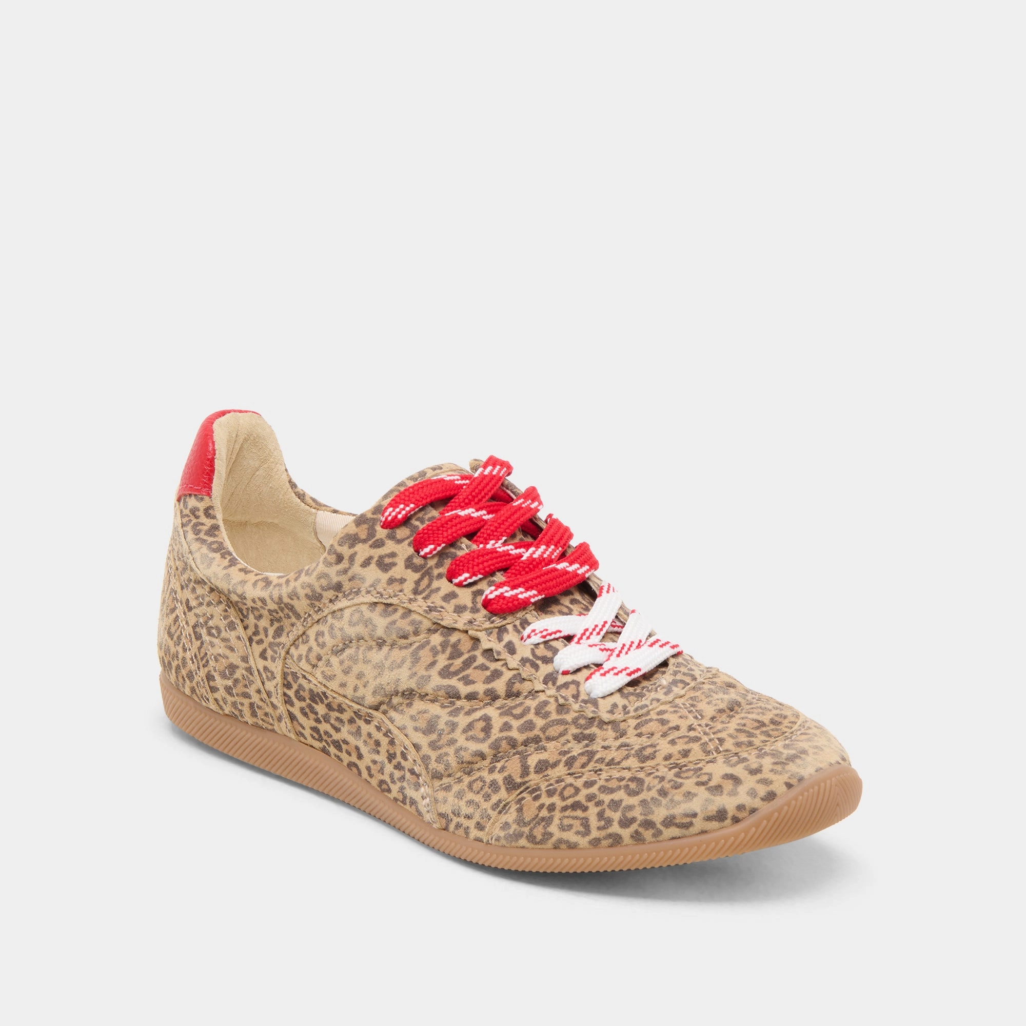 LAINI SNEAKERS TAN LEOPARD PRINTED SUEDE Amateur Glam stability
