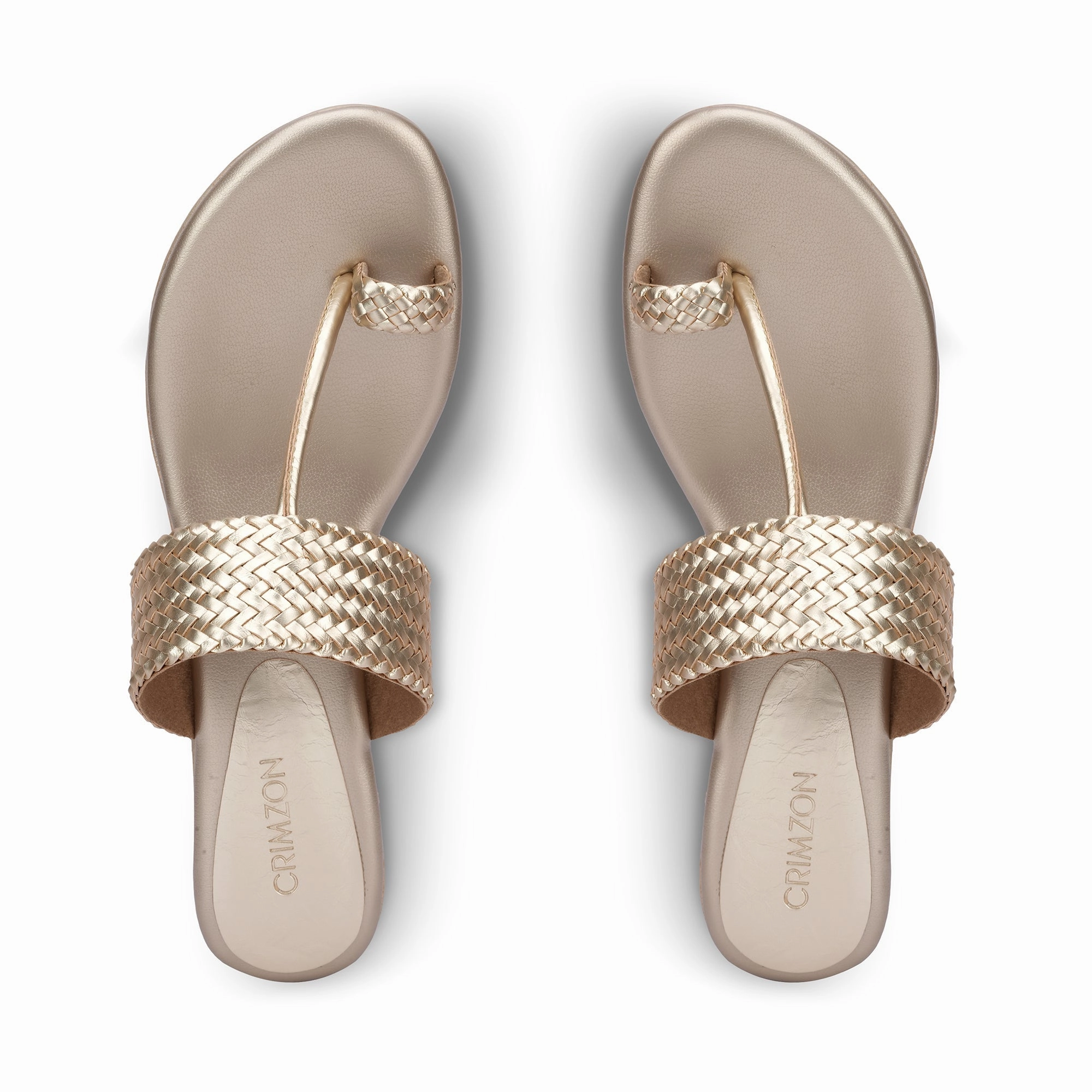 LAVANYA- GOLD KOLHAPURIS Sunshine Walk Beach Footwear