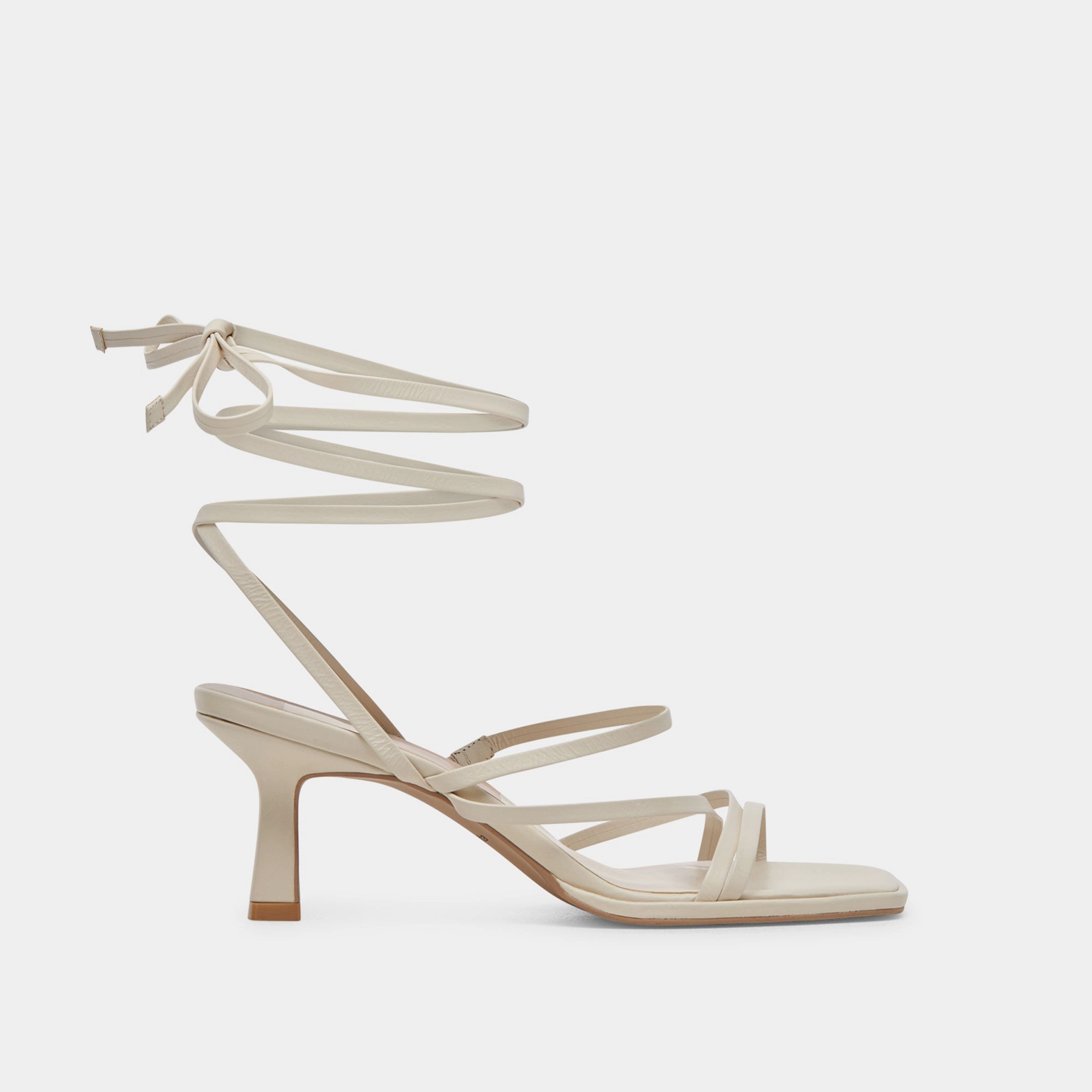 MALABO HEELS IVORY LEATHER basketball - style