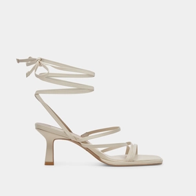 MALABO HEELS IVORY LEATHER basketball - style