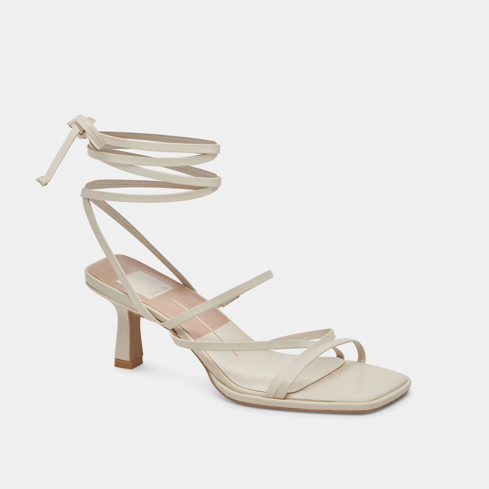 3D printed midsole MALABO HEELS IVORY LEATHER