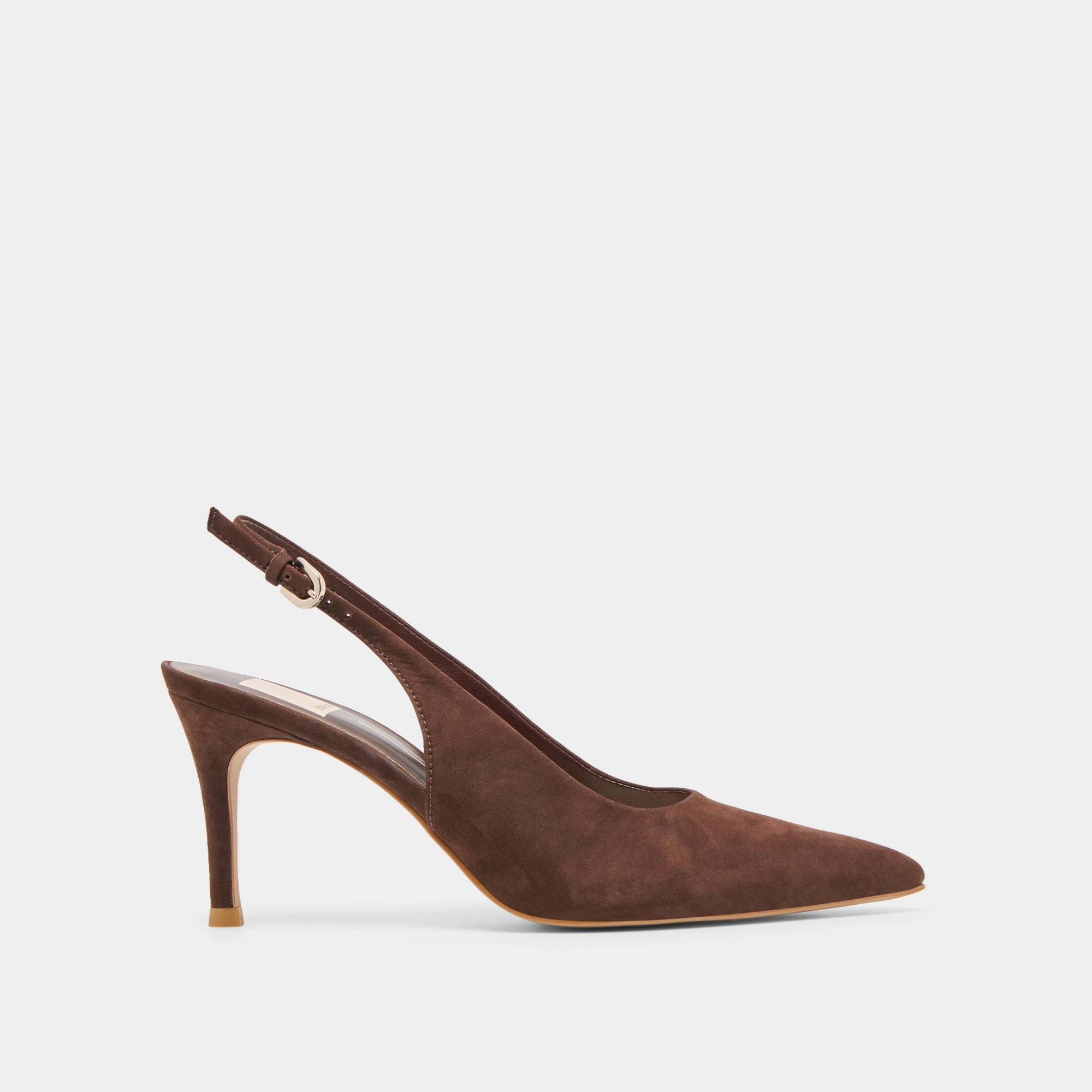 strap - type ELASI HEELS DK BROWN NUBUCK