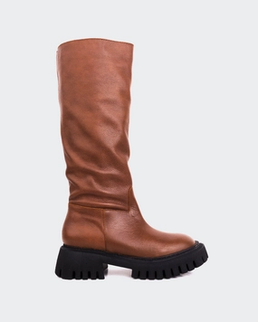 Zip Edge Rector Tan Leather