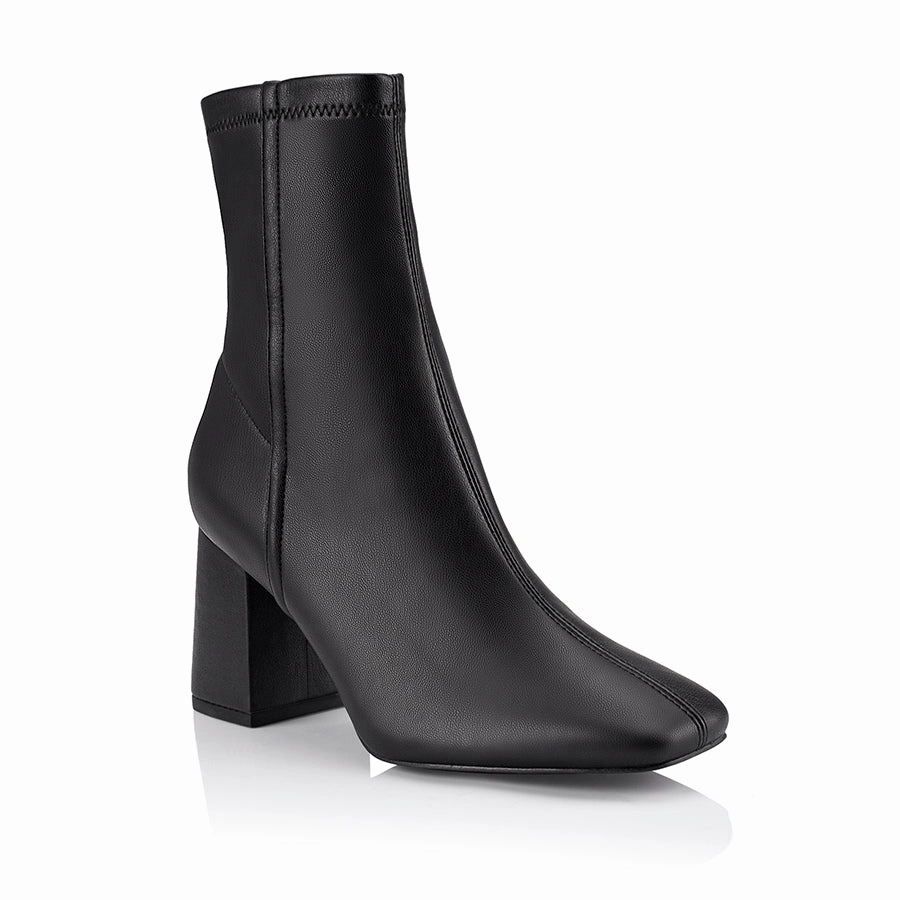 Everyday Chicfit Lizzo Stretch Ankle Boots - Black Stretch