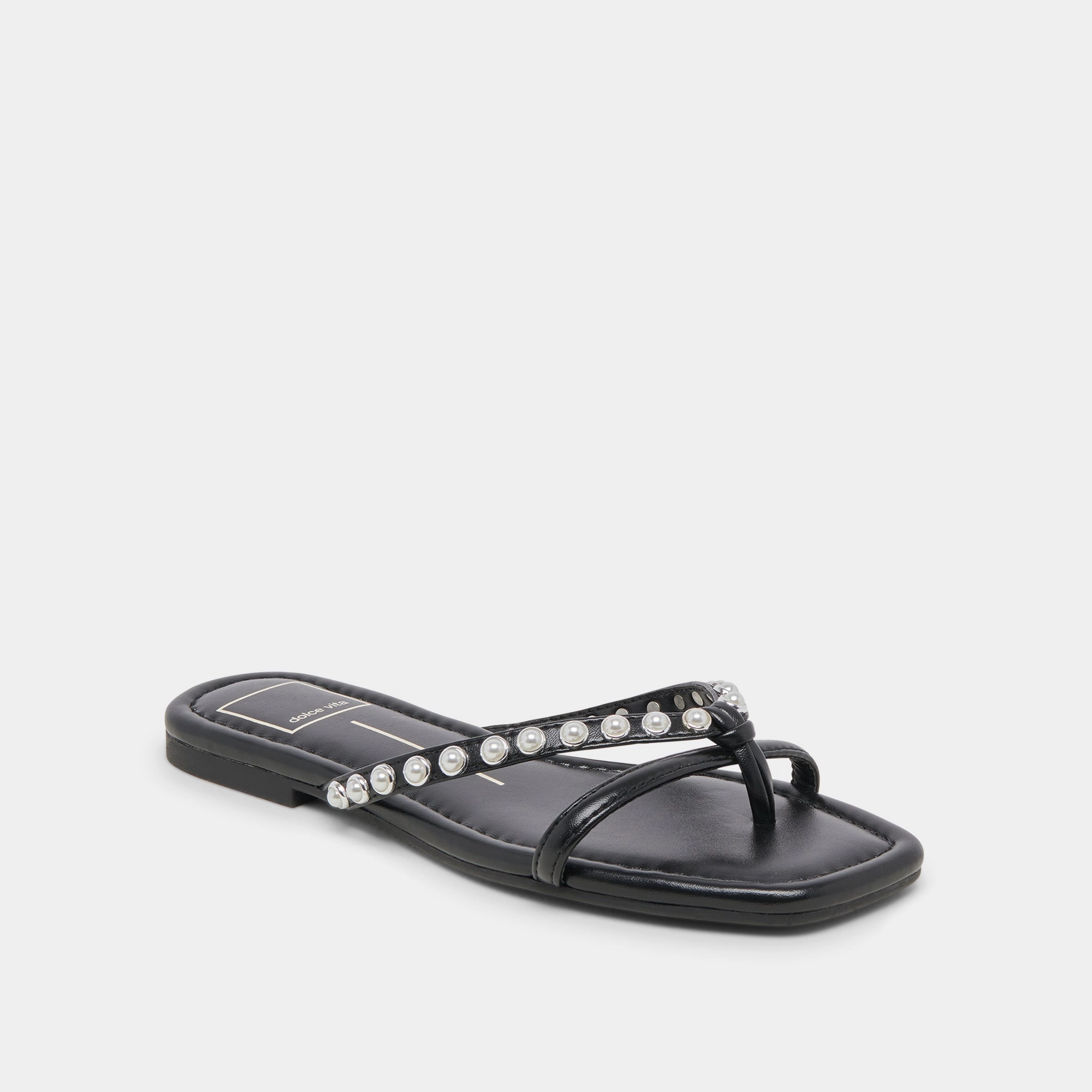 LUCCA PEARL SANDALS BLACK PEARLS ventilation - level Retro-inspired support