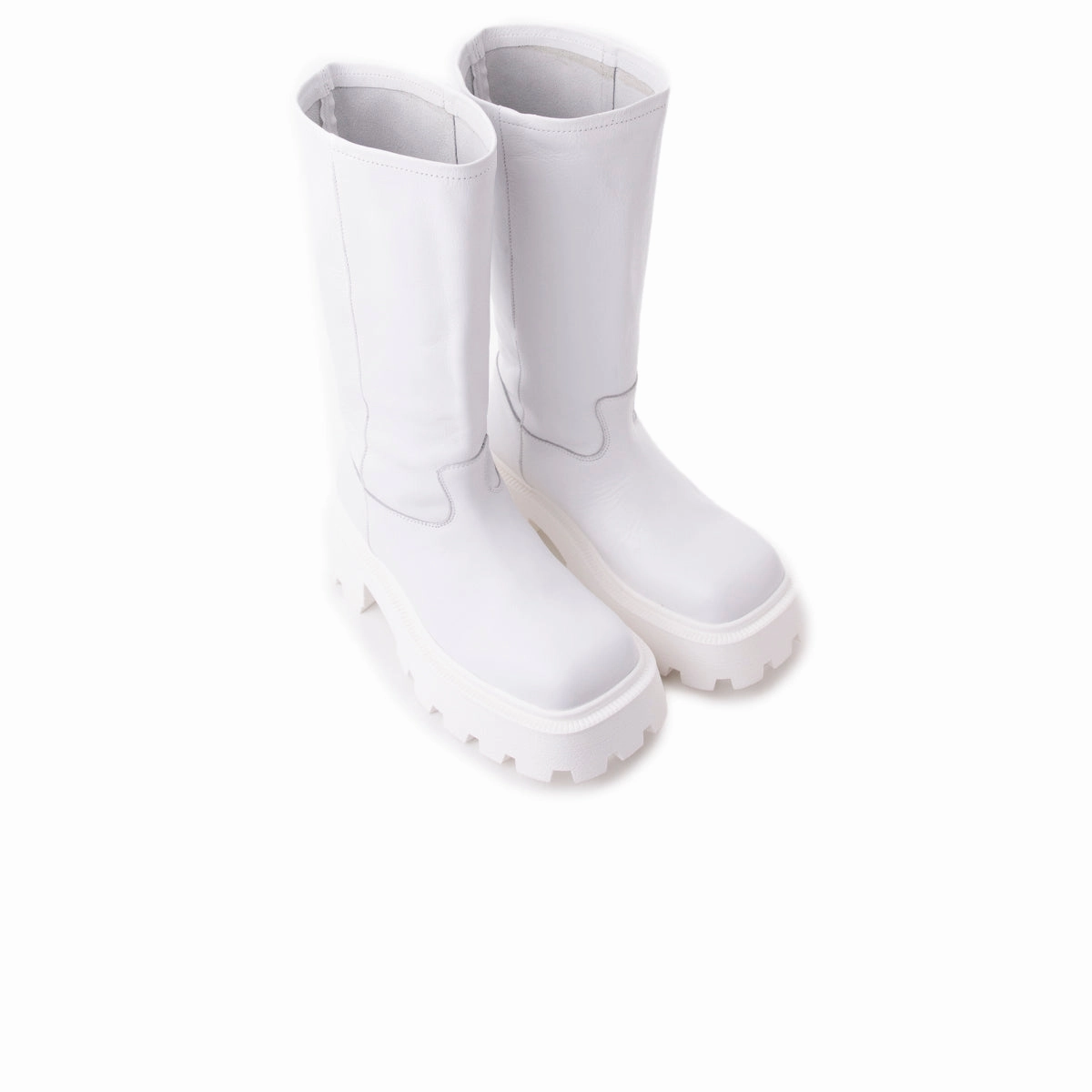 Lucius White Leather Padded Interior City Walking