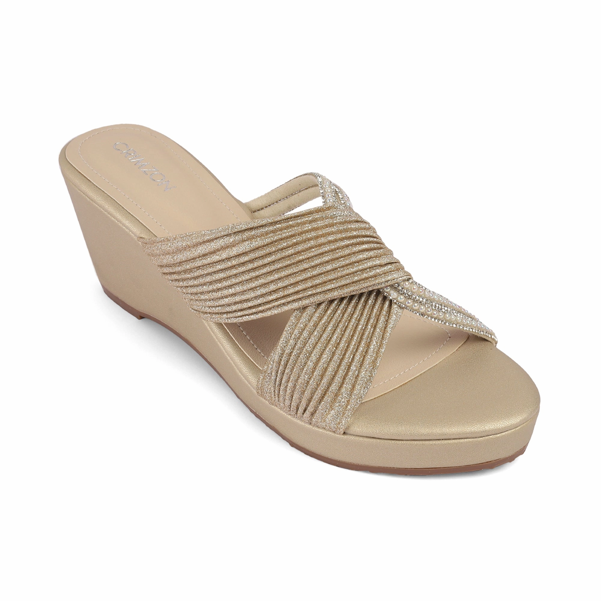 LULU- ANTIQUE SILVER WEDGES Comfortable Summer Walk Supportive Fit