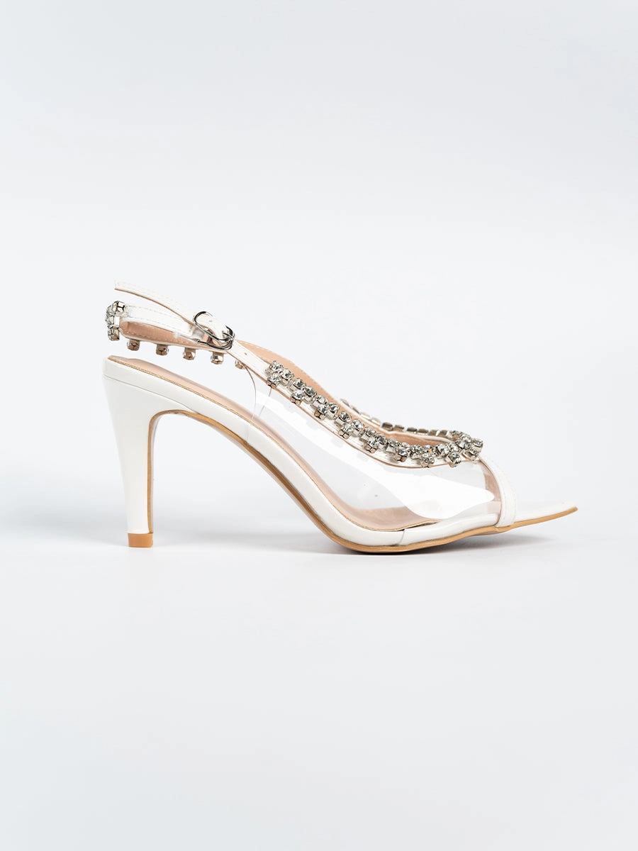 Barbara Glitter Pumps Adjustable Lace Closure