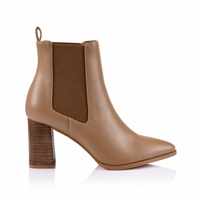Magellan Chelsea Ankle Boots - Dark Camel Holiday Chic Day-to-Day Wear
