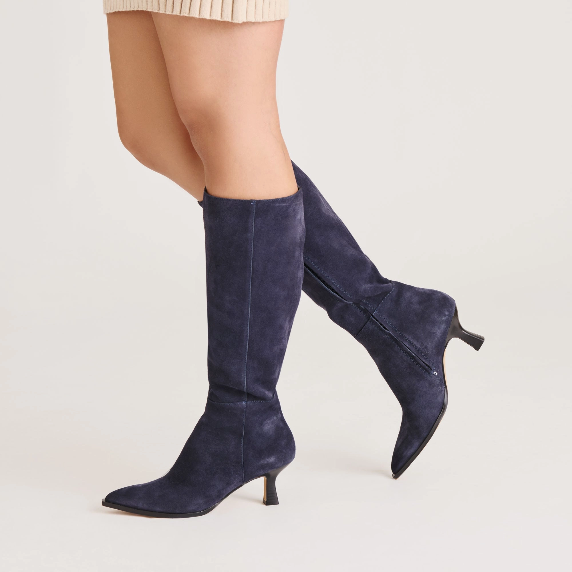 skiers Built-in wear AUGGIE BOOTS NAVY SUEDE