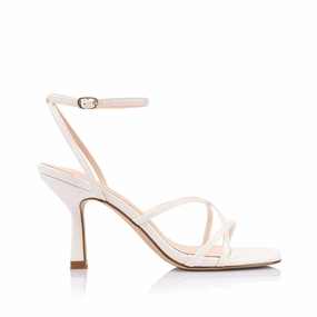 Chic Design Relaxed Professional Penelope Strappy Sandals - Chalk White