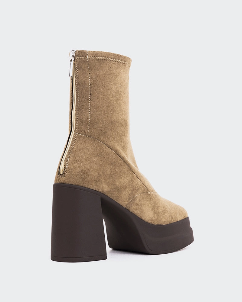 Voltera Taupe Suede Stretch dry surface