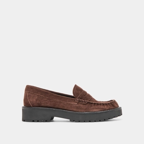 school students' loafers soccer players - specific benefits MEREK LOAFERS DK BROWN SUEDE