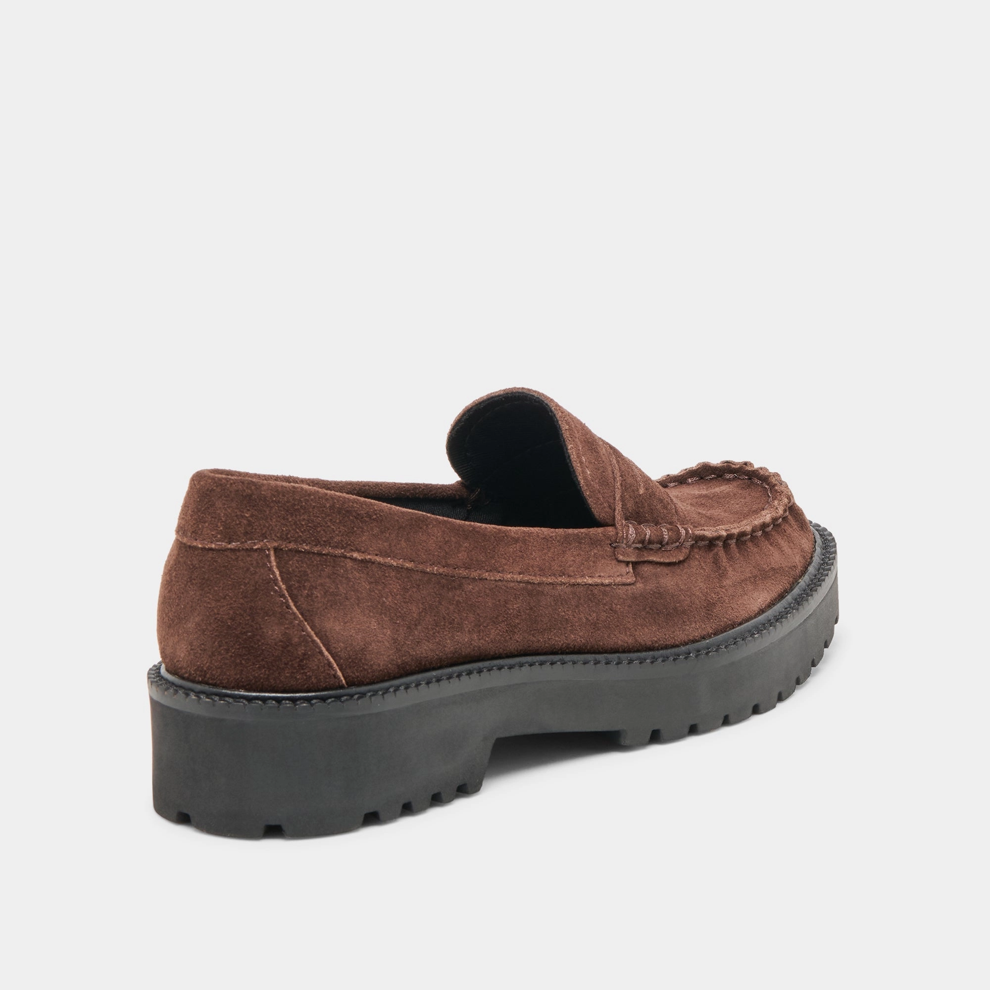MEREK LOAFERS DK BROWN SUEDE breathable insole Ventilation Perforations