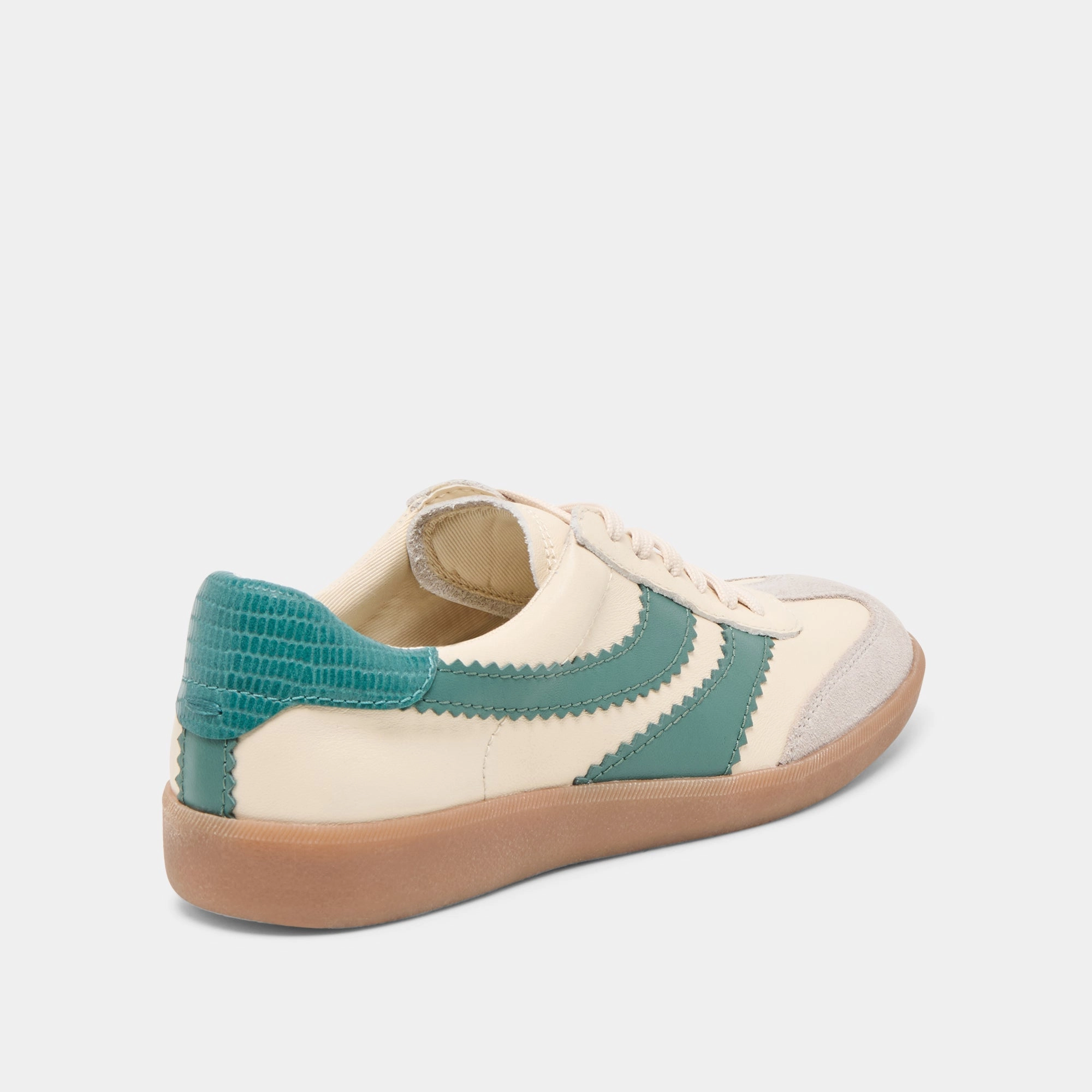 MERIT SNEAKERS WHITE GREEN LEATHER least school
