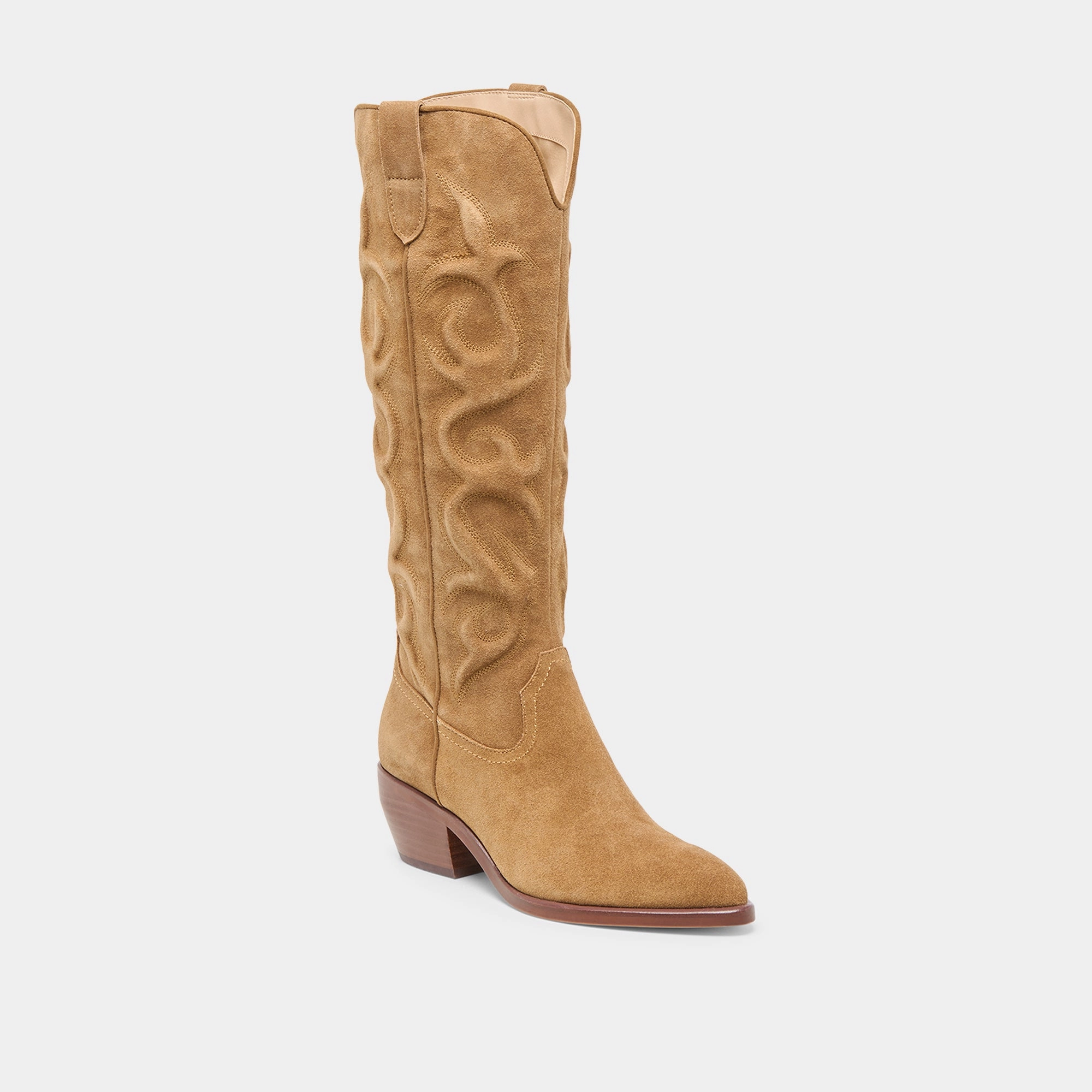 MIRLA BOOTS LT BROWN SUEDE Waterproof Tech