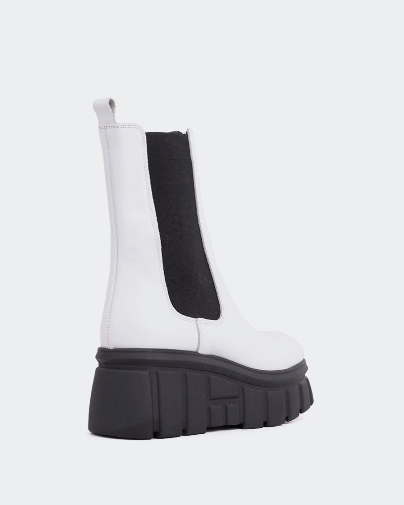 Wide Range Mission White Leather