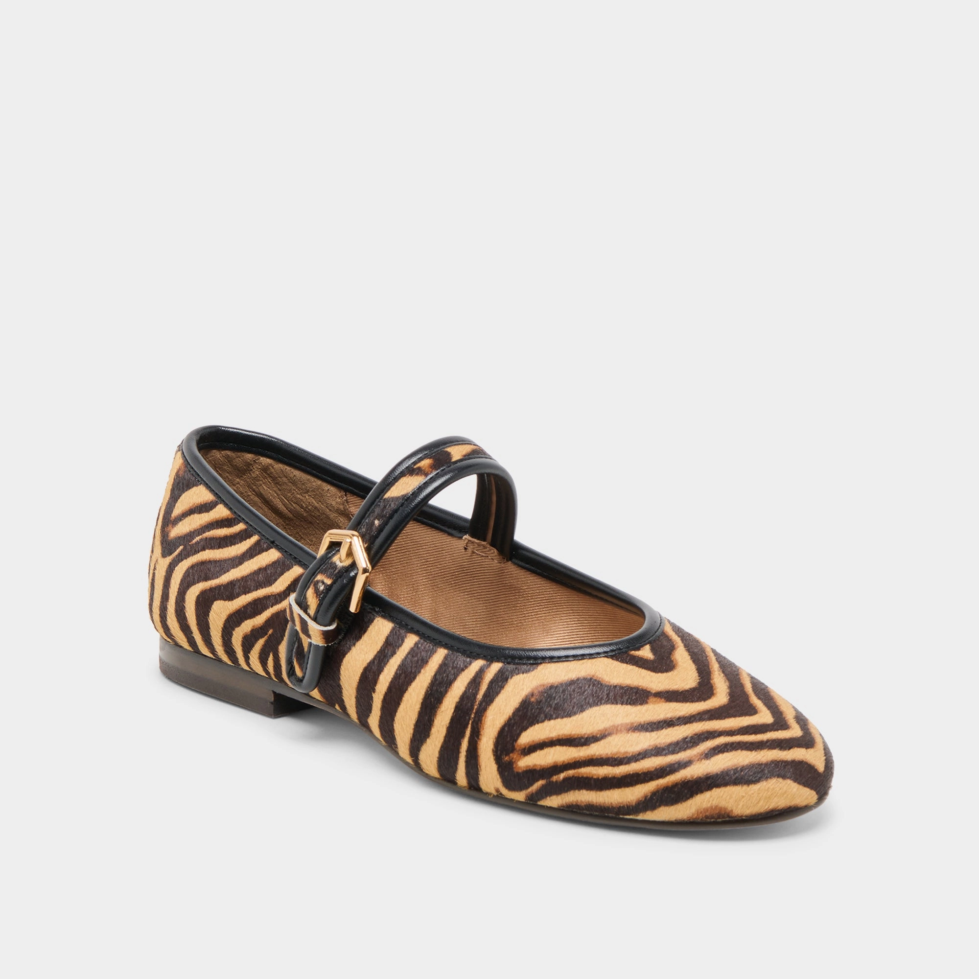 Gift Idea ROSLYN BALLET FLATS TIGER CALF HAIR