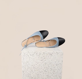 Groom Style Versatile Outfit Como Slide - Denim/Black (Removable Ties)