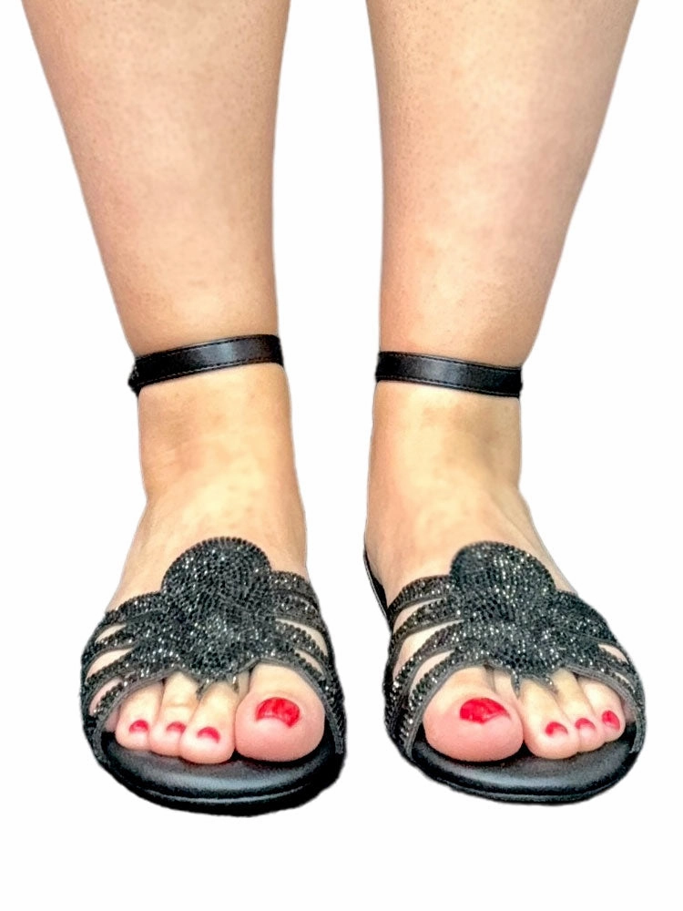 VENOM - BLACK Distinctive Recycled Material Footbed