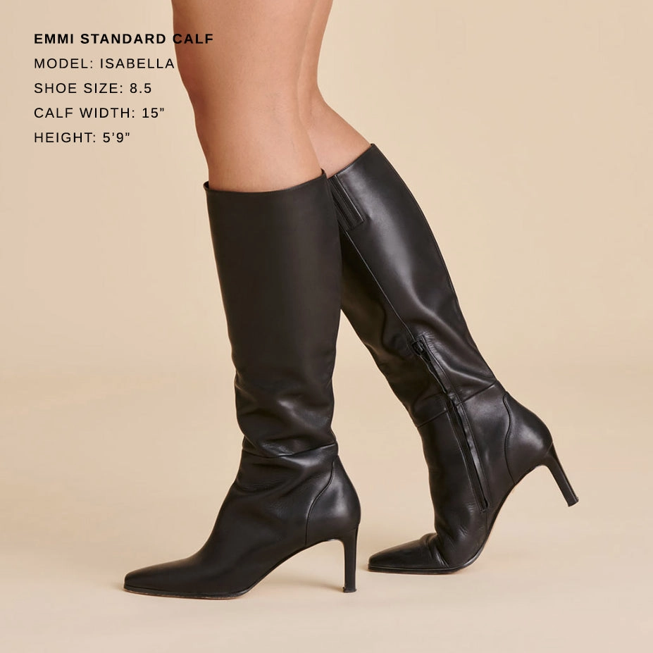 coastal EMMI BOOTS BLACK LEATHER