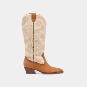 MYKEL PLUSH BOOTS CARAMEL NUBUCK Cool in summer weekenders' options