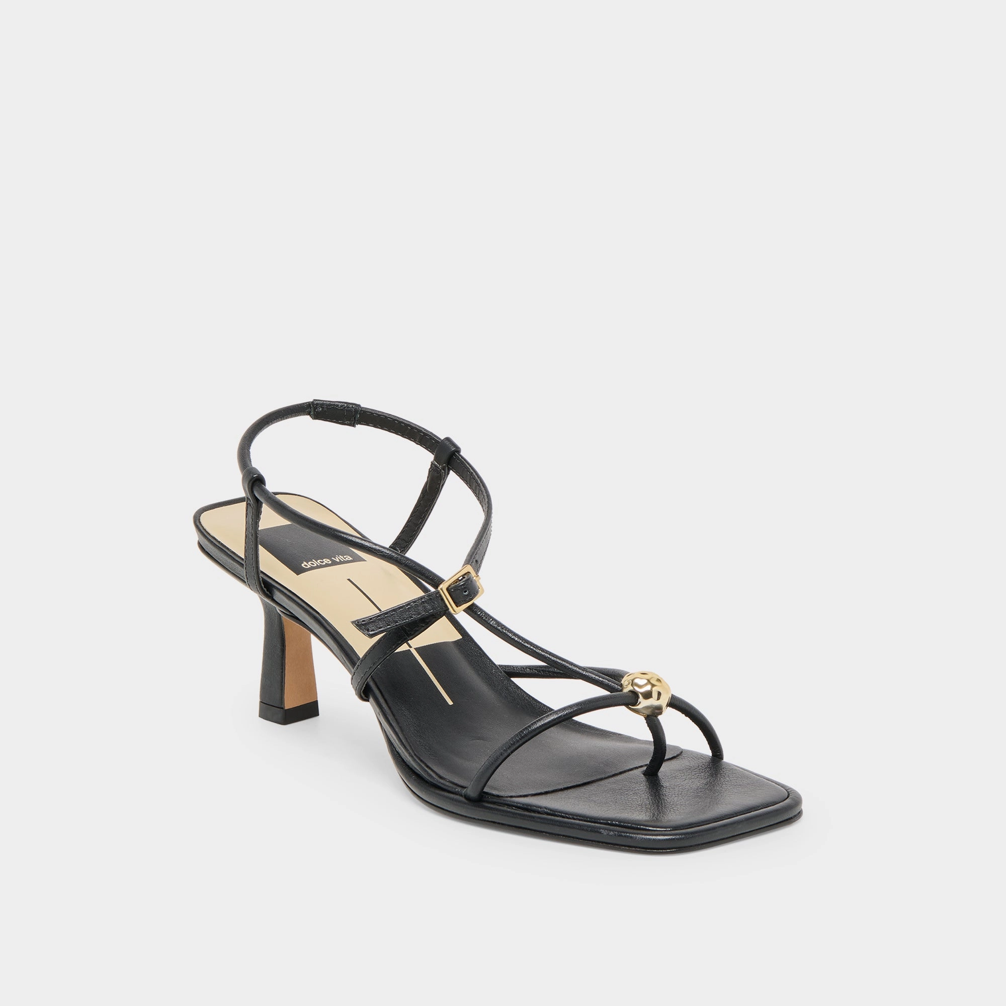 MYLEE HEELS BLACK LEATHER Easy performance High-performance