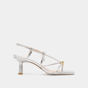 MYLEE HEELS SILVER DISTRESSED LEATHER most party desert