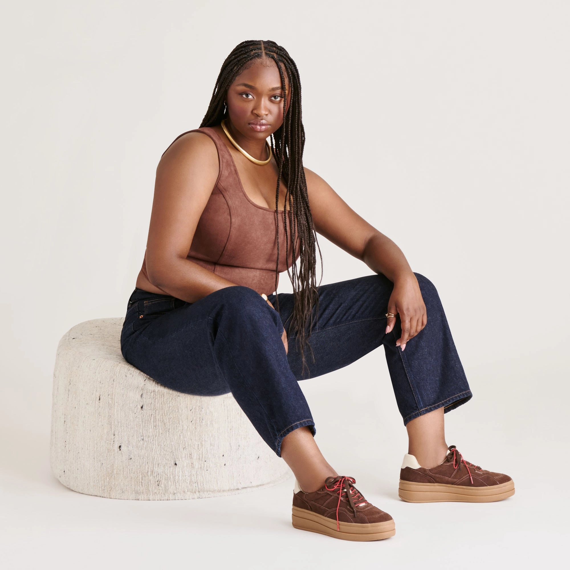 NAOMY H2O SNEAKERS DK BROWN SUEDE Appealing