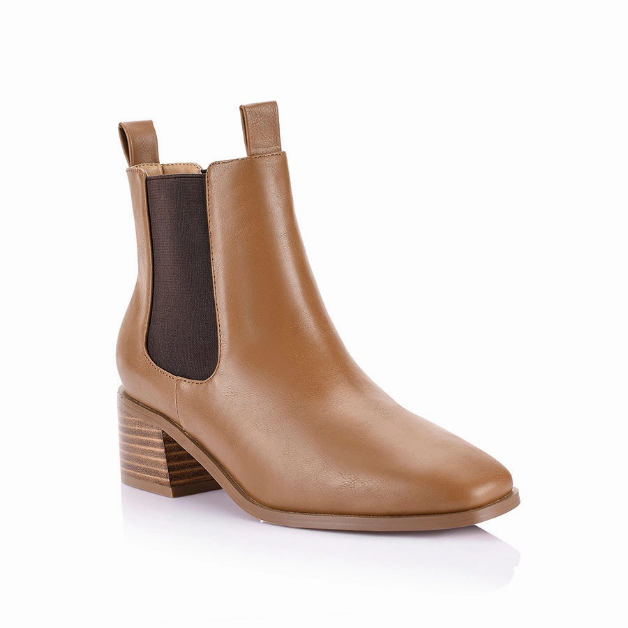 Nas II Chelsea Ankle Boots - Tan Breathable Material