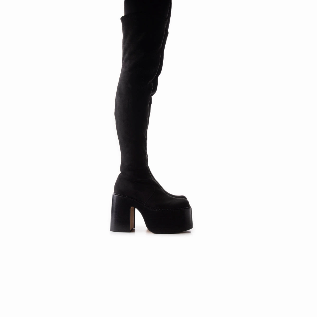 Trigger Black Suede Stretch Easy On Design
