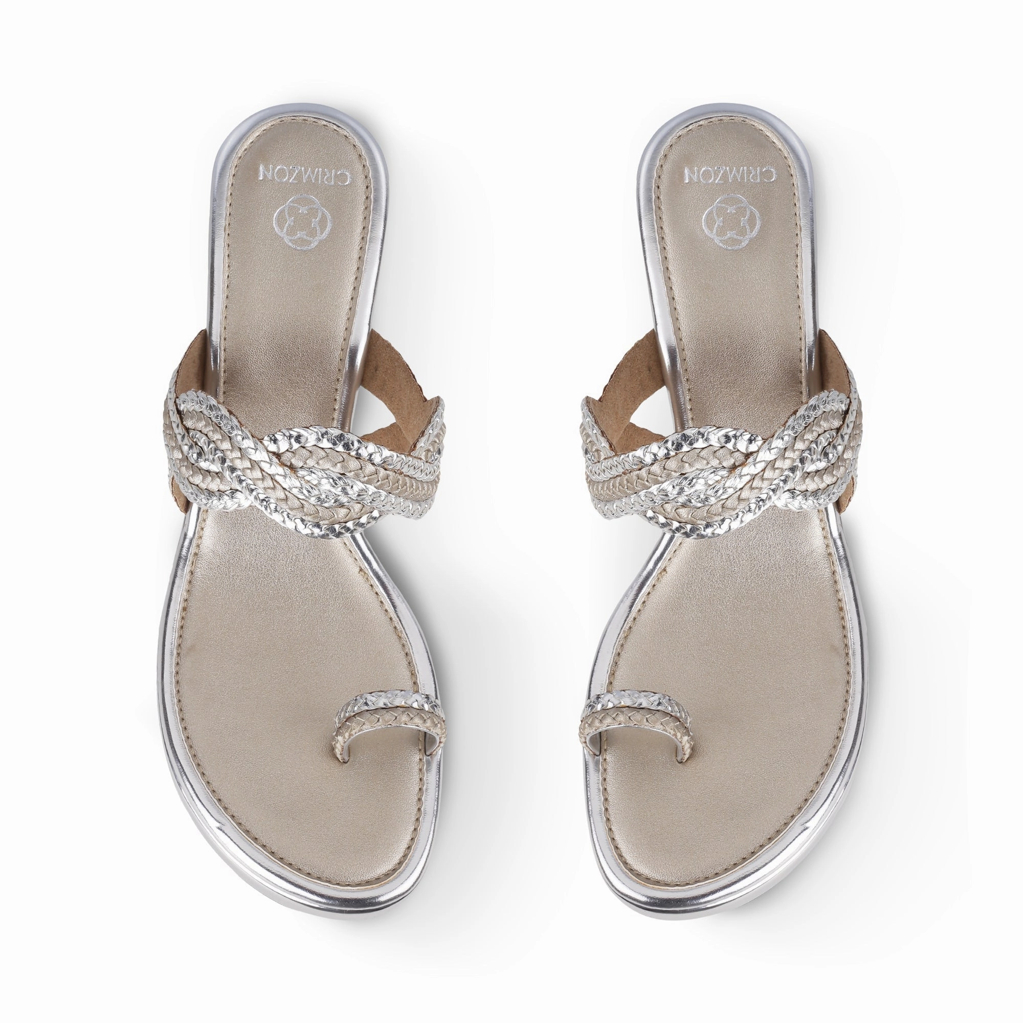 Laser Cut Perforation System NAZAKAT- SILVER KOLHAPURIS