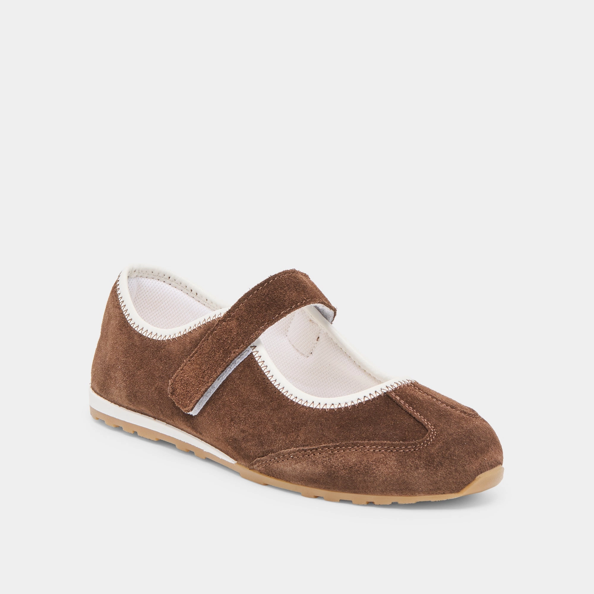 casual - wear Vibrant Look SOFYA SNEAKERS DK BROWN SUEDE