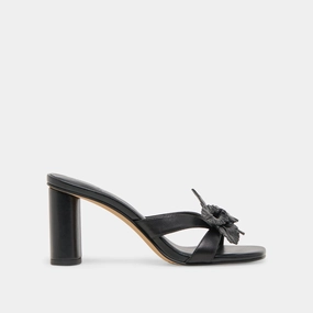 Ventilation Perforations NIKIL HEELS BLACK LEATHER