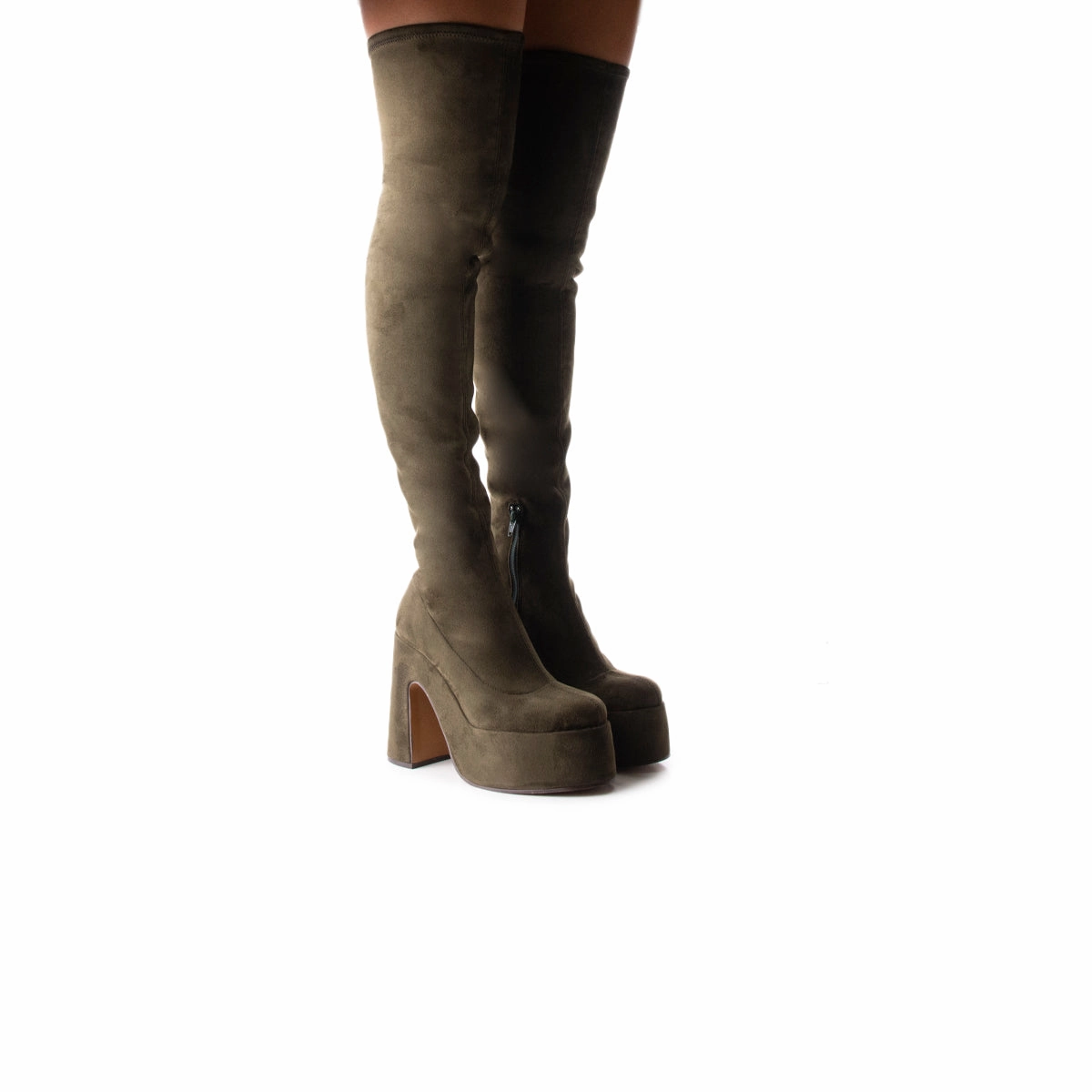 Everyday Pair Finesse Dark Green Suede Stretch