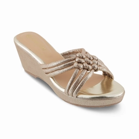 Comfort All-Day Travel sandals NOOR- BRONZE WEDGES