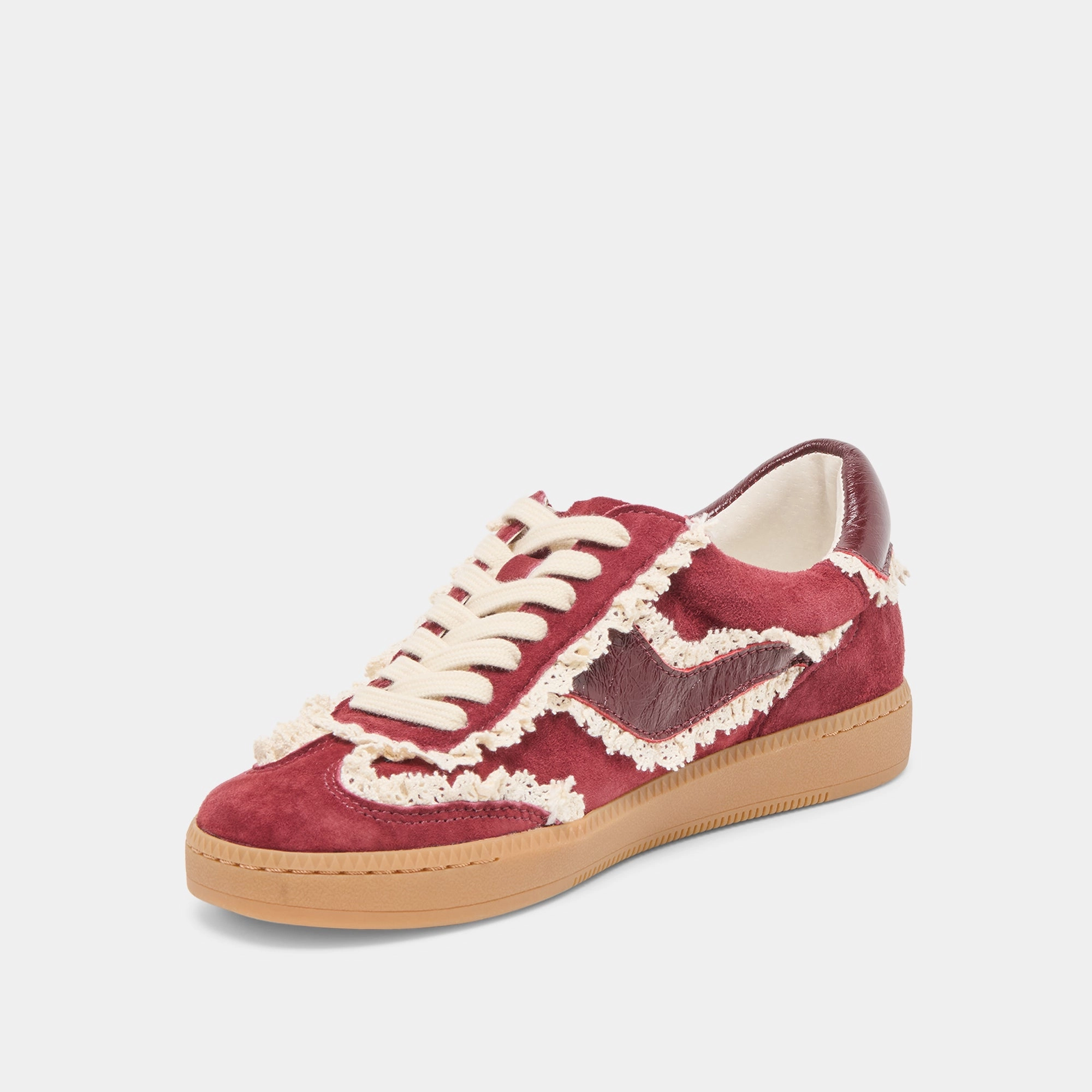 NOTICE LACE SNEAKERS OXBLOOD SUEDE Lightweight Ease