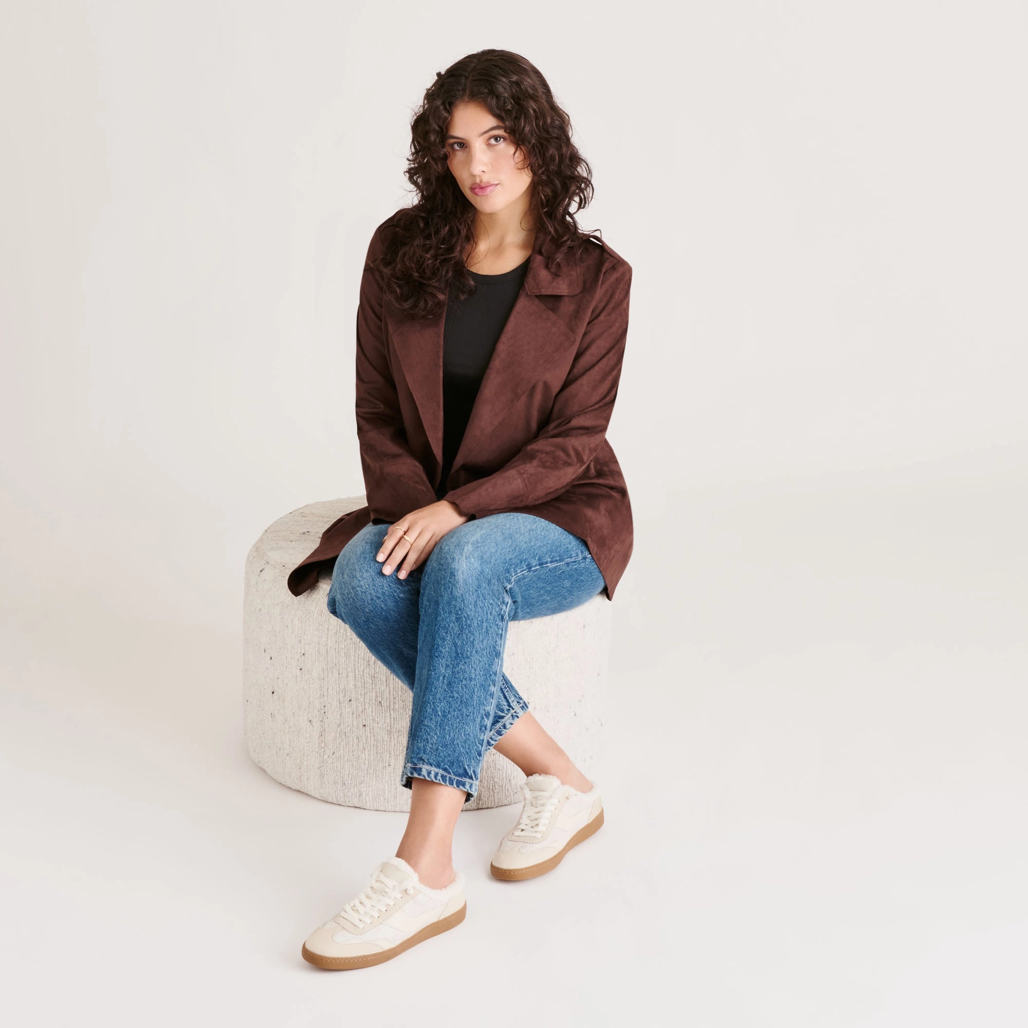 Non Slip Insole Grip NOTICE SLIDE PLUSH SNEAKERS OFF WHITE CRACKLED LEATHER