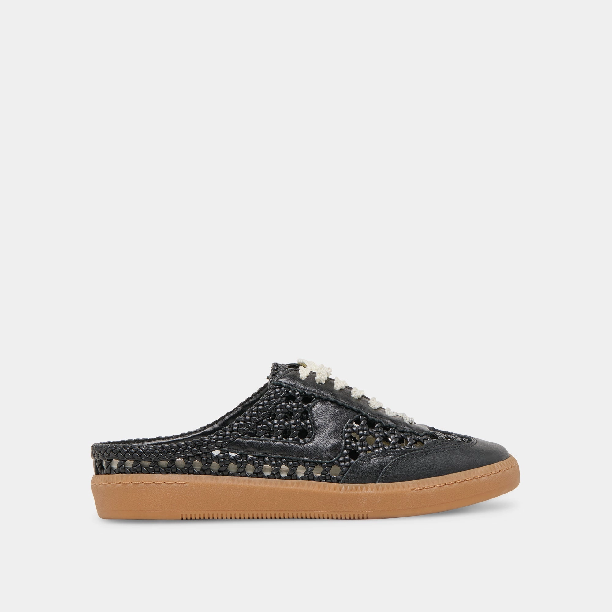 NOTICE SLIDE WOVEN SNEAKERS BLACK WOVEN STELLA Iconic arch
