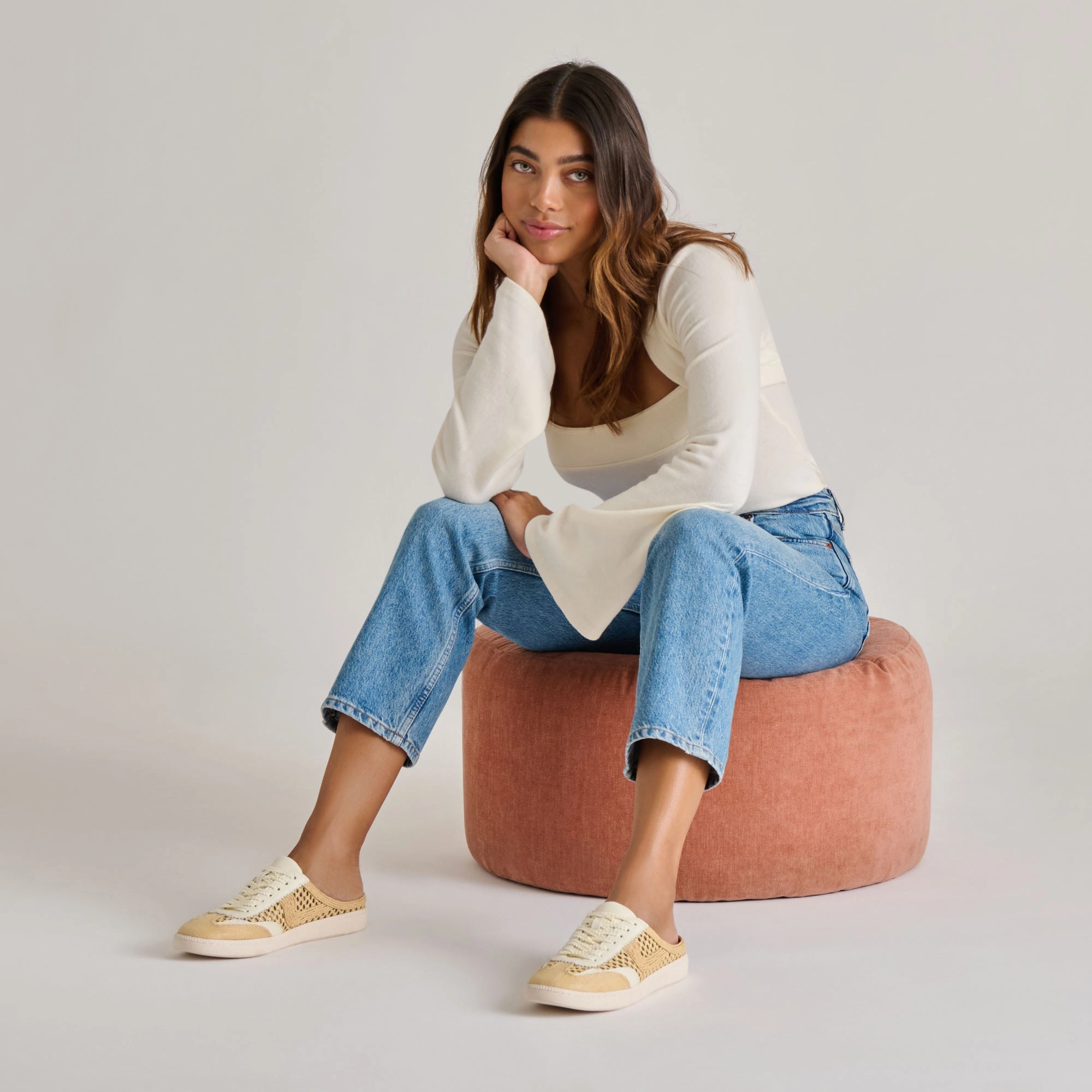 mountain boots machine washable material NOTICE SLIDE WOVEN SNEAKERS LT NATURAL WOVEN RAFFIA