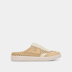 NOTICE SLIDE WOVEN SNEAKERS LT NATURAL WOVEN RAFFIA moisture - wicking - level Slip Resistant Outsole